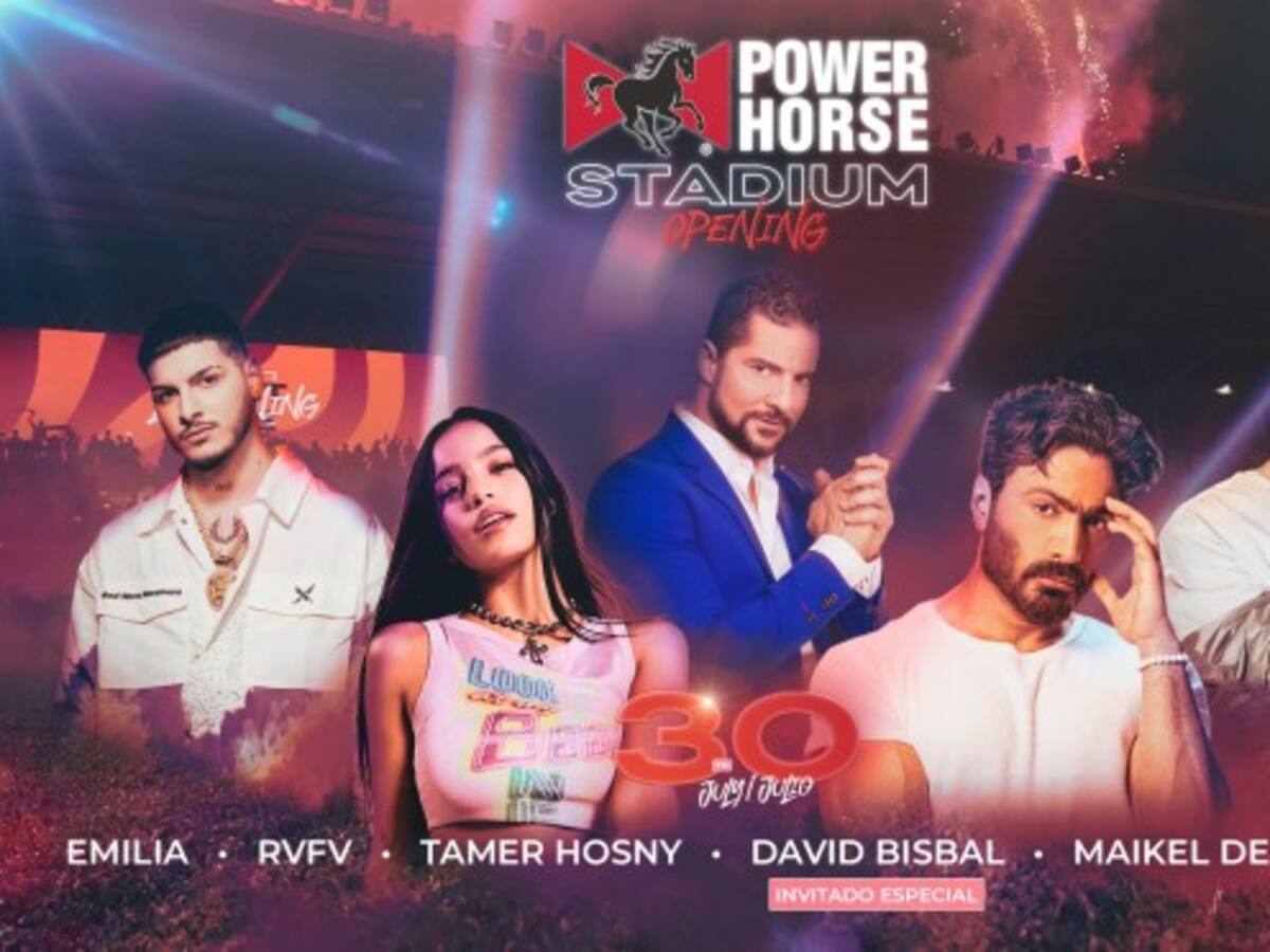 David Bisbal, Tamer Hosny, Emilia, RVFV y Maikel Delacalle, en la fiesta