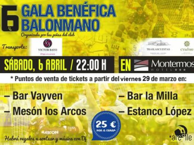 Cartel de la Gala Benéfica del Villa de Aranda
