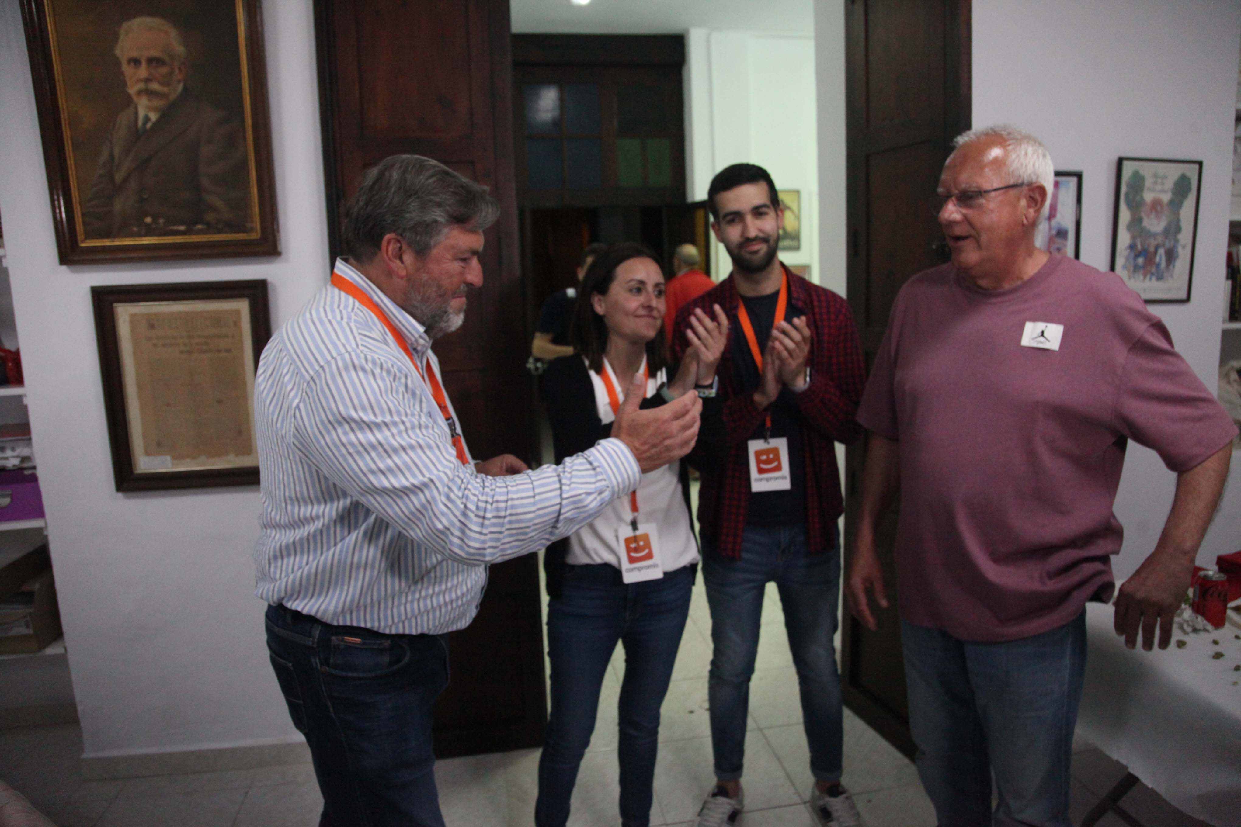 Visita de Compromís per Dénia a la sede del PSPV-PSOE, tras los resultados electorales del 28M.