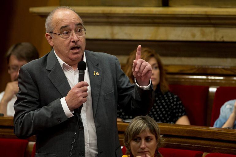 El conseller d'Ensenyament, Josep Bargalló, al Parlament