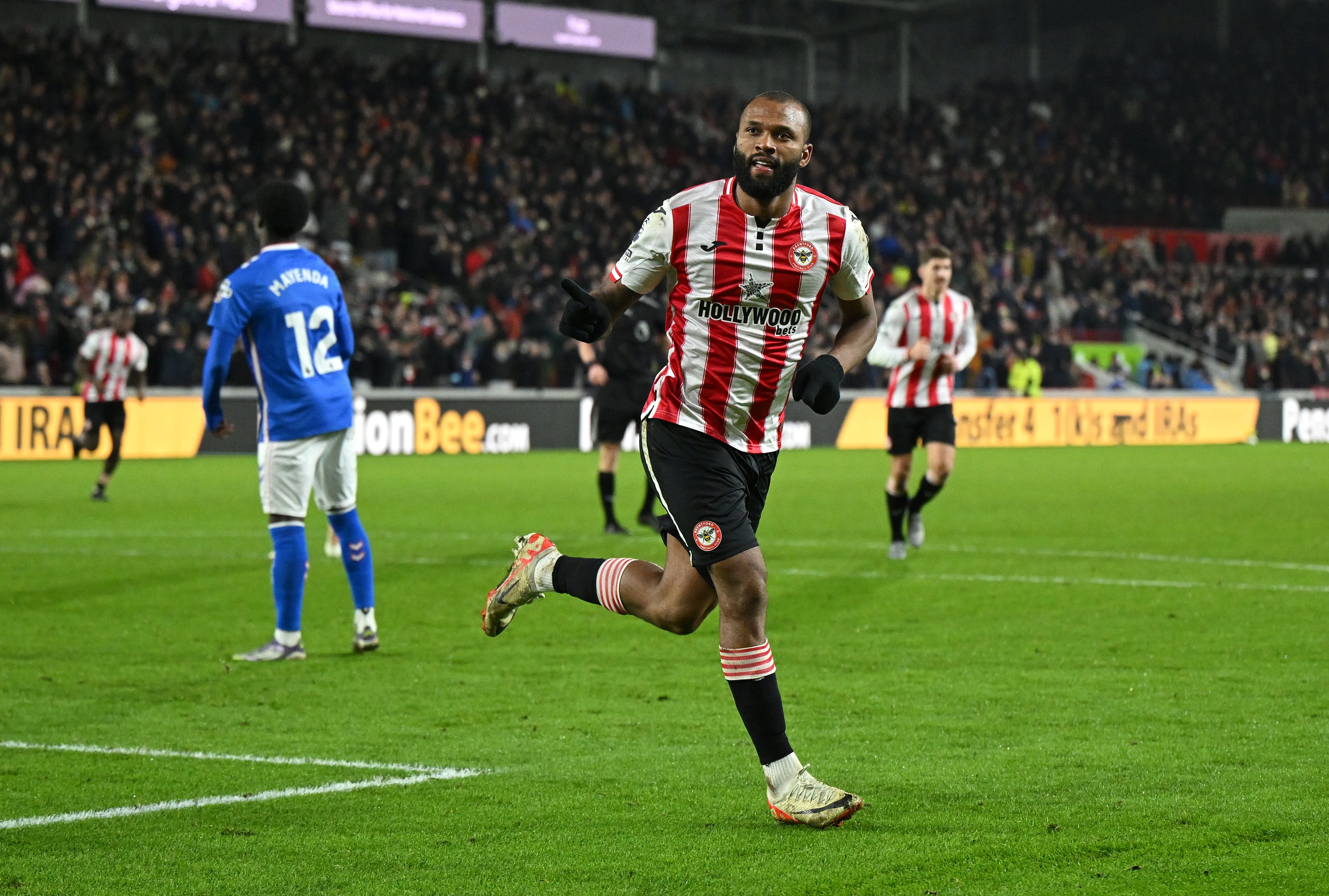 Igor Thiago, en su duelo frente al Sunderland. (Shaun Botterill/Getty Images)