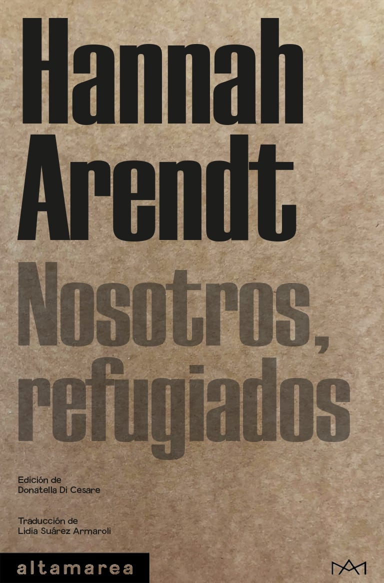 Cubierta de &#039;Nosotros, refugiados&#039;, de Hannah Arendt