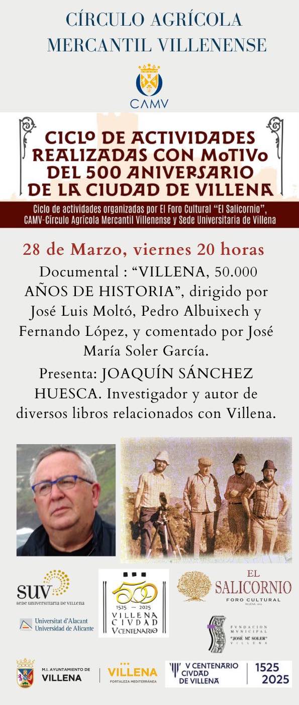 Cartel del ciclo de conferencias