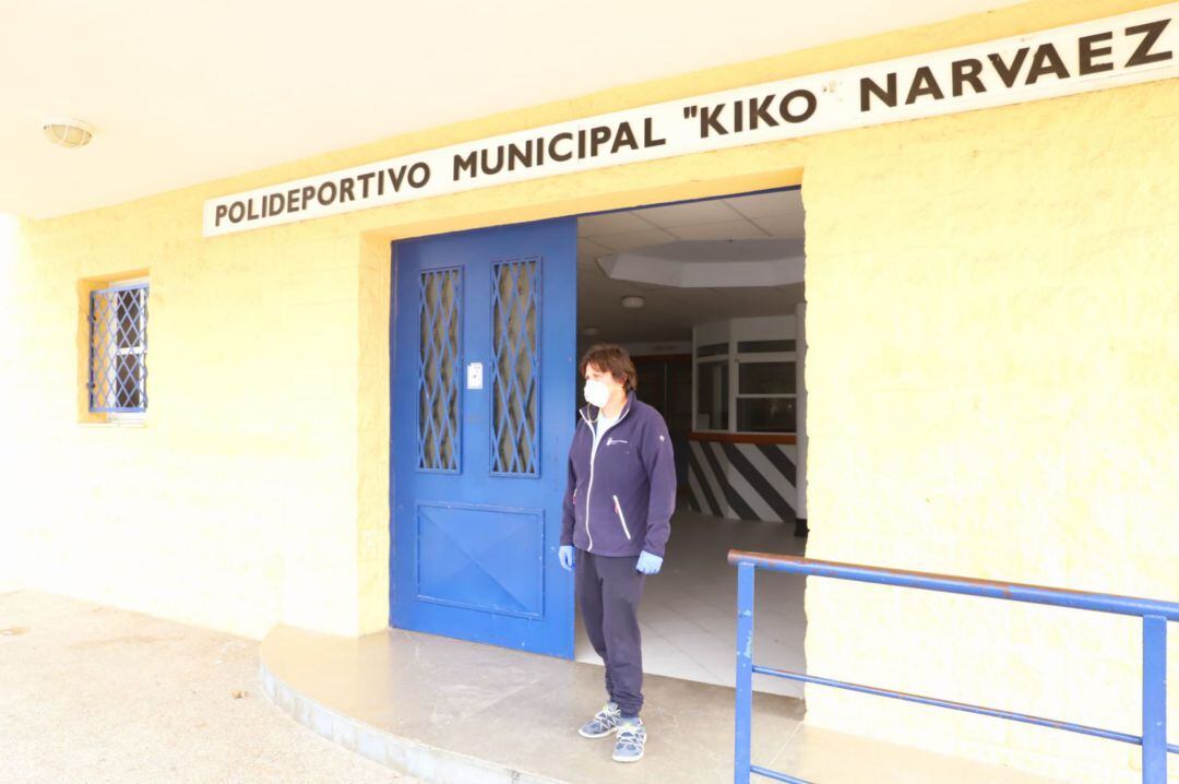 El pabellón Kiko Narváez centro de recepción de material