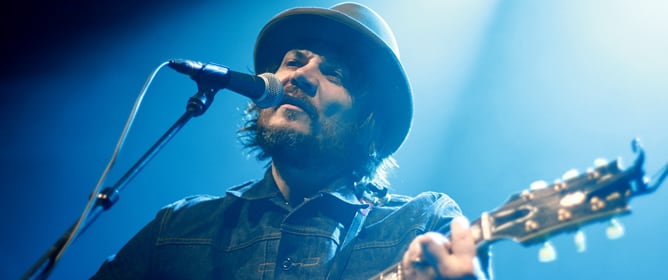 Jeff Tweedy durante su concierto en Madrid