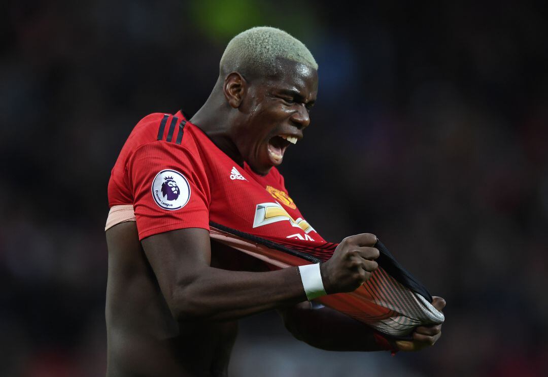 Pogba, el pasado mes de marzo en un partido de la Premier