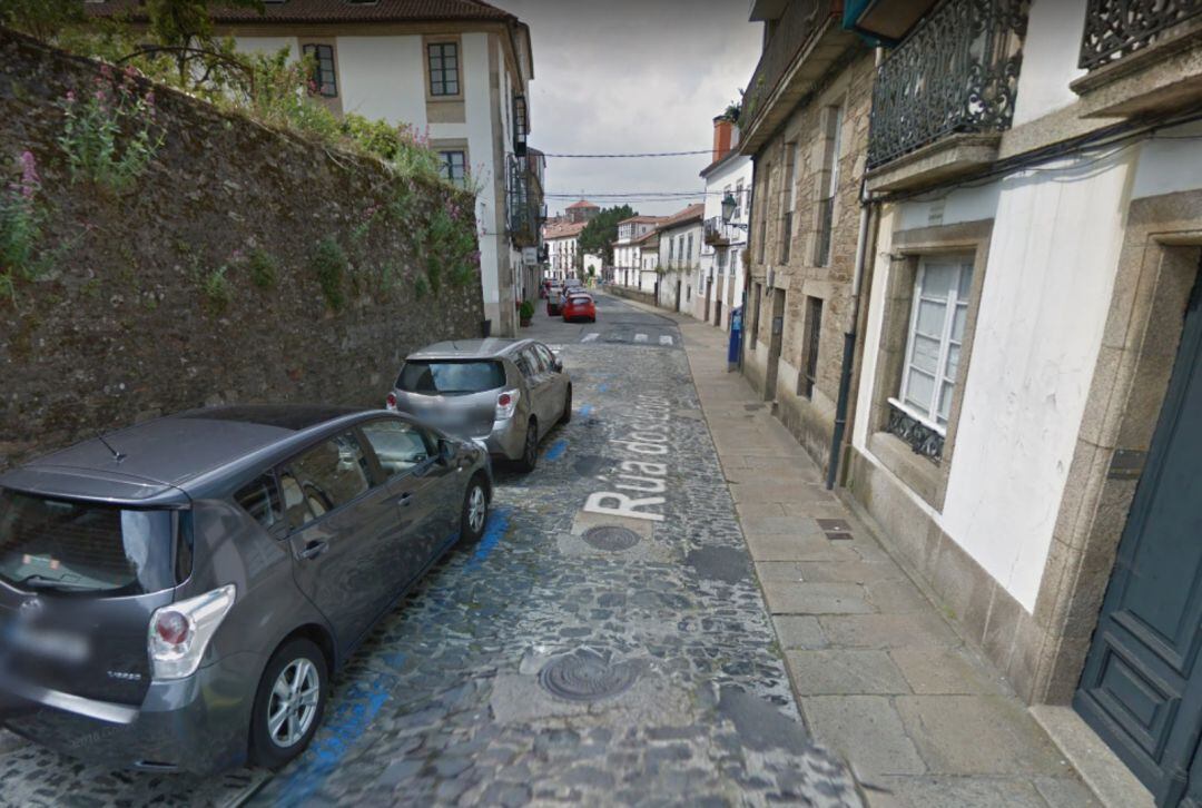 Imagen de la calle Loureiros de Santiago de Compostela