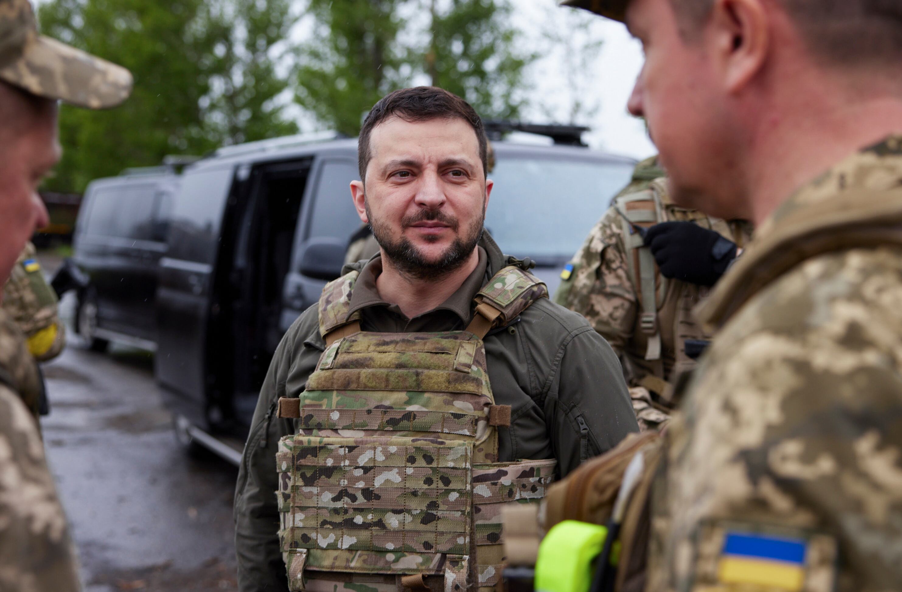 El presidente de Ucrania Volodymyr Zelensky.