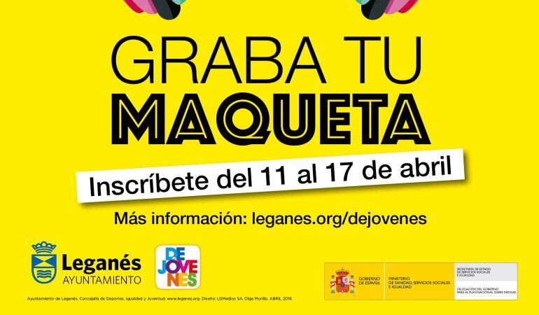 El Ayuntamiento de Leganés convoca una campaña para que grupos musicales y solistas puedan grabar su maqueta en estudio profesional.