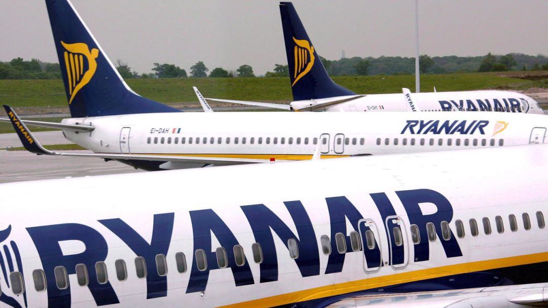 Aviones de Ryanair.