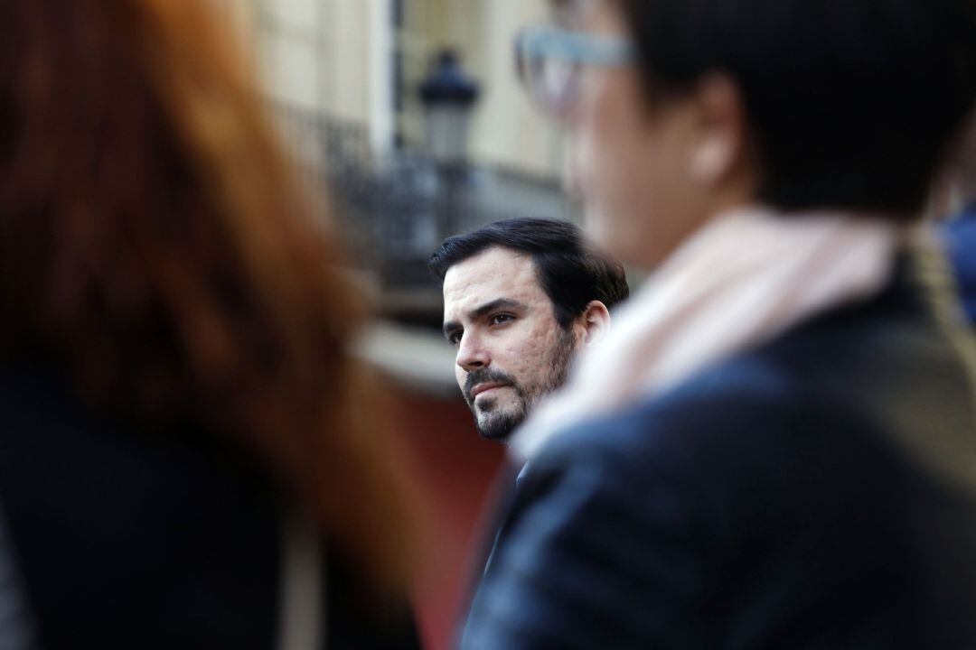 El Coordinador Federal De Izquierda Unida, Alberto Garzón, Parti