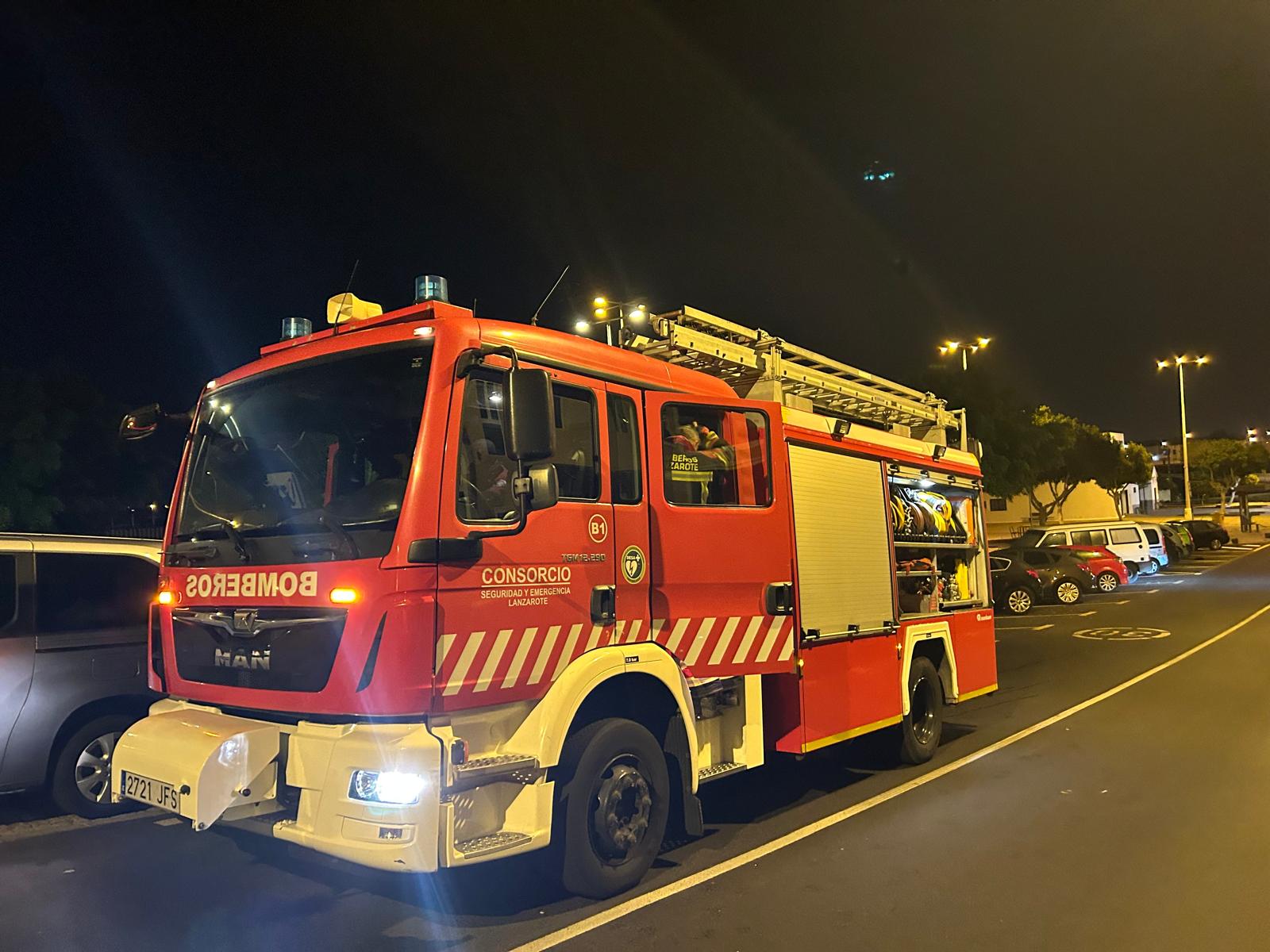 Camión de bomberos de Lanzarote.