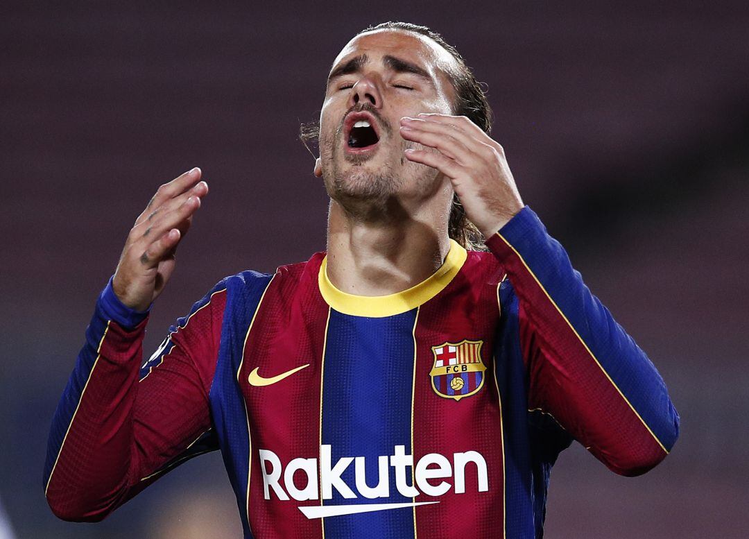 Antoine Griezmann durante el partido entre el FC Barcelona y el Betis. 