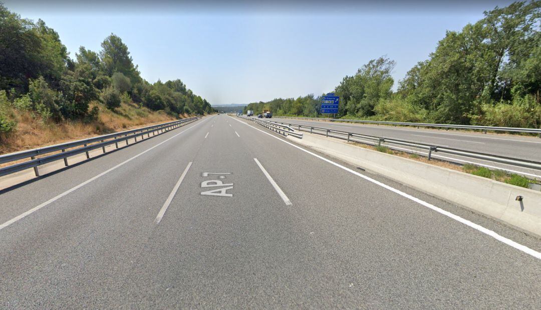 AP-7 a l'alçada de Garrigàs