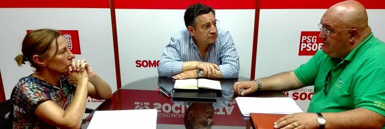 El PSOE en su reunión con la Asociación coruñesa de epilepsia