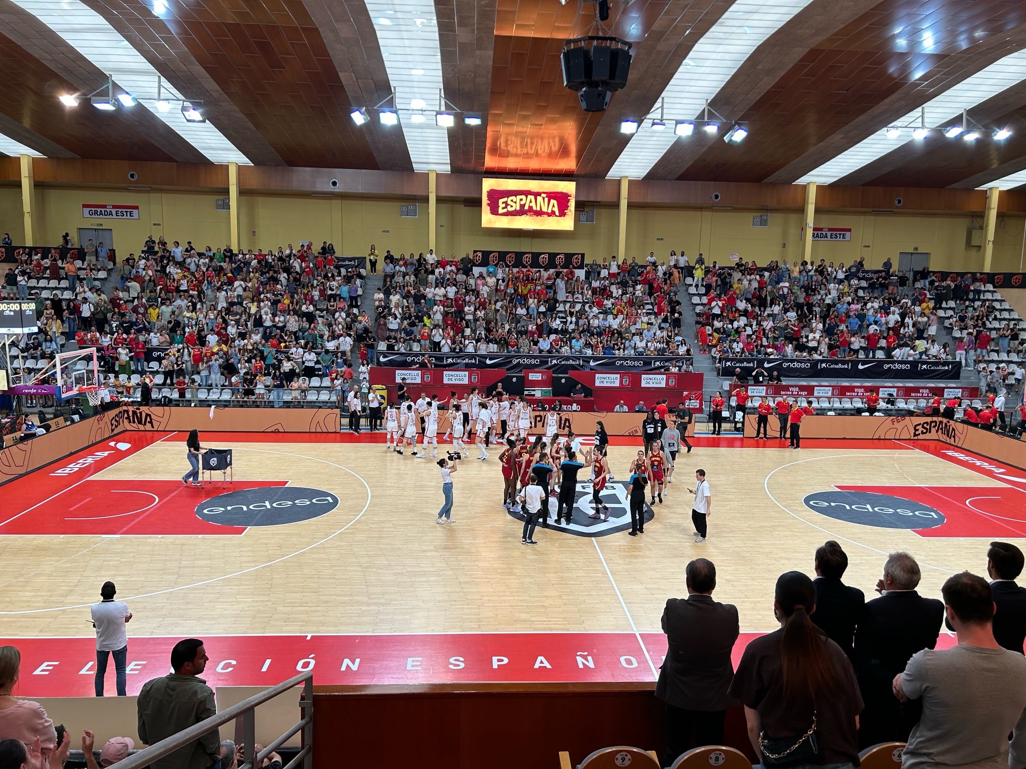 La selección española de baloncesto femenino en Vigo