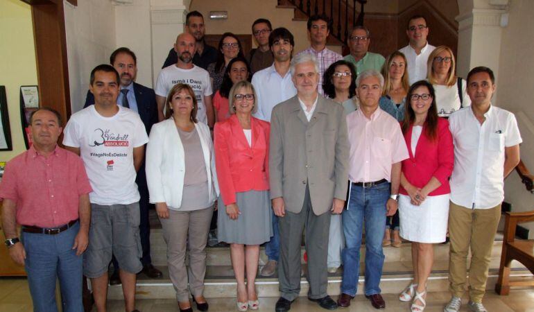 Foto de família dels regidors del Vendrell.