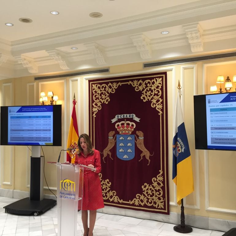 La consejera de Hacienda del Gobierno de Canarias, Rosa Dávila.