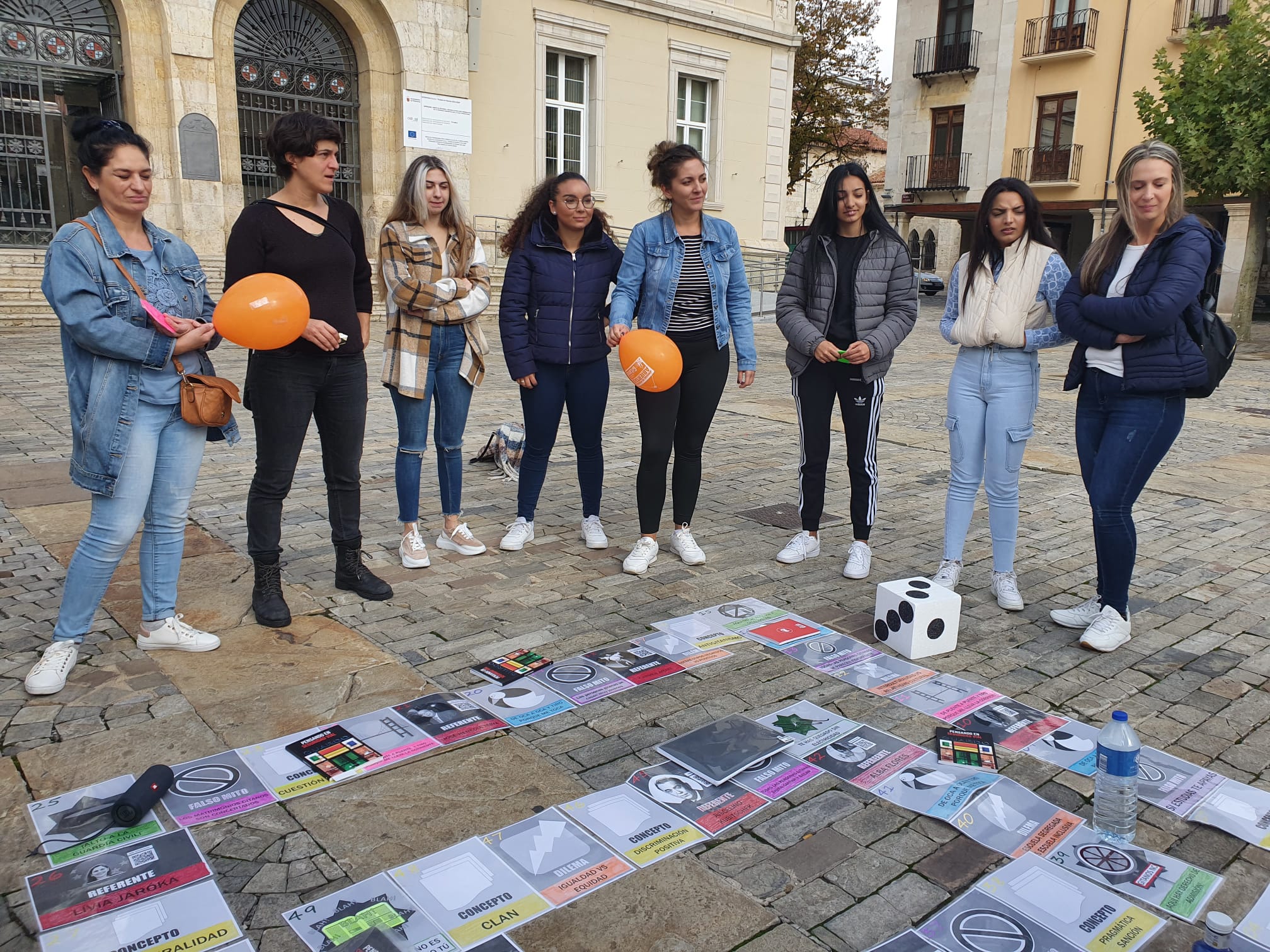 Actividad realizada con motivo de la jornada de puertas abiertas de la Fundación Secretariado Gitano en Palencia