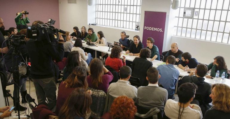 Reunión del Consejo Ciudadano estatal de Podemos, que dará hoy los primeros pasos en la ruta hacia la Asamblea Ciudadana o &#039;Vistalegre II&#039;.