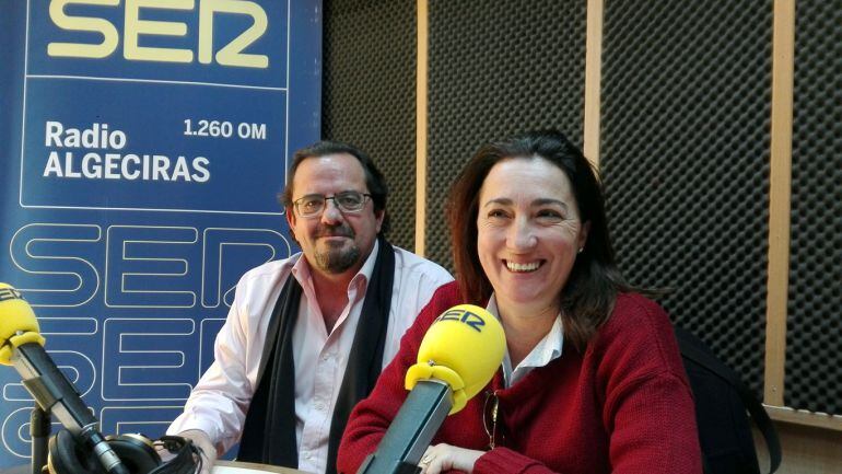 Los responsables de UGT y CC OO Ágel Serrano e Inmaculada Ortega.