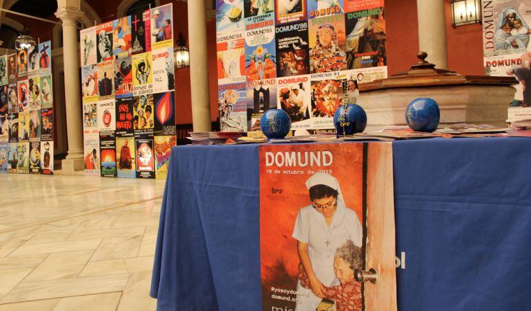 El patio de la Fundación Cajasol, en la Plaza de San Francisco, acoge los actos de la semana nacional del Domund