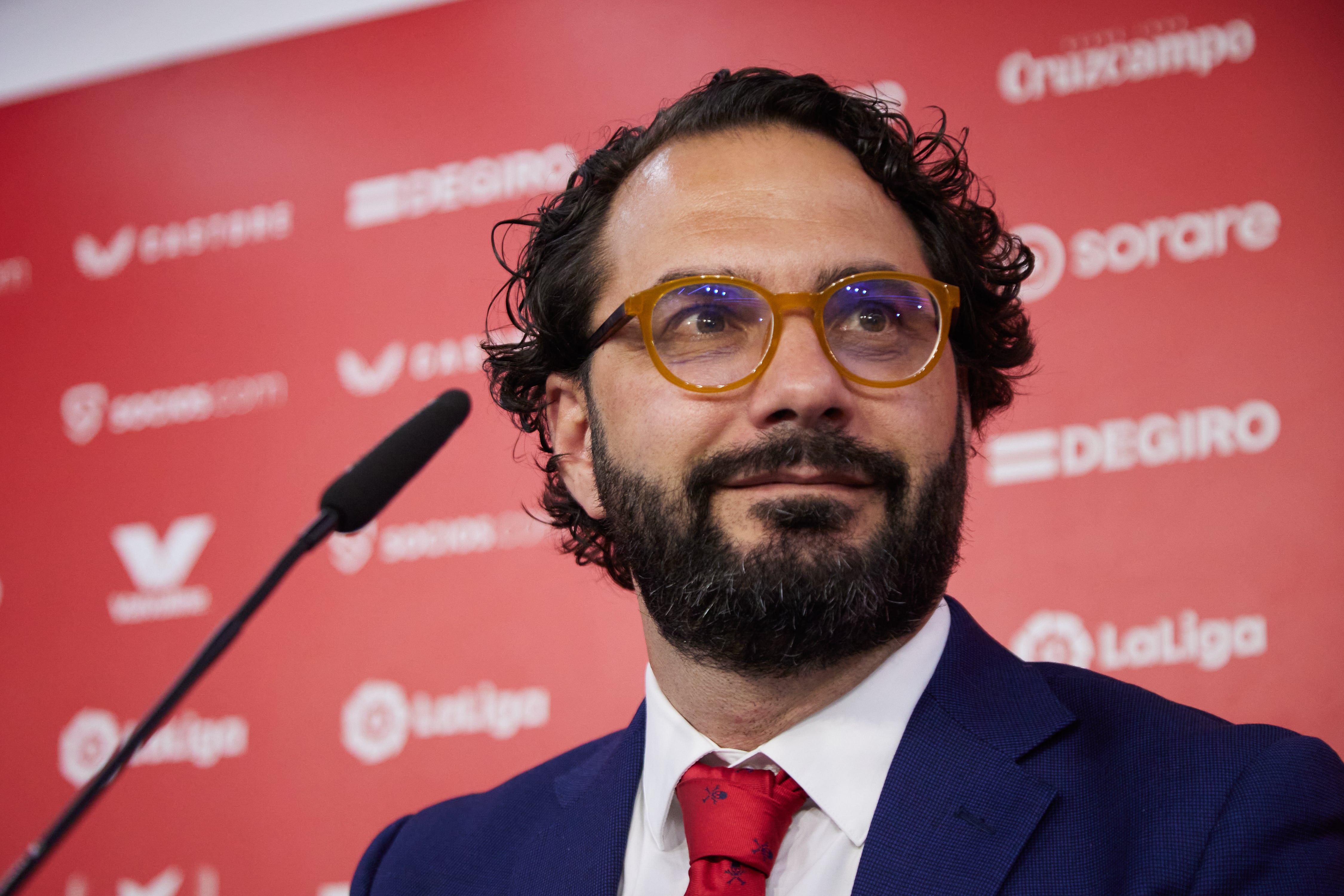 Víctor Orta, presentado como nuevo director deportivo del Sevilla FC. (Photo By Joaquin Corchero/Europa Press via Getty Images)