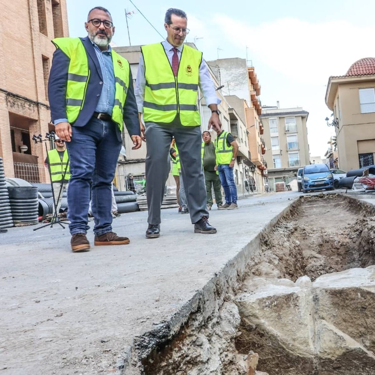 Elda pondrá en valor los hallazgos arqueológicos descubiertos en las obras del entorno de la iglesia de Santa Ana