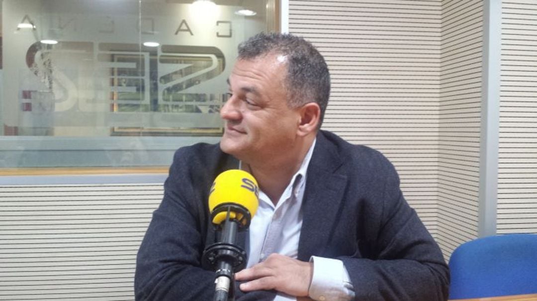 José Alberto Díaz, portavoz de Coalición Canaria en La Laguna, en una entrevista en los estudios de Radio Club Tenerife - Cadena SER