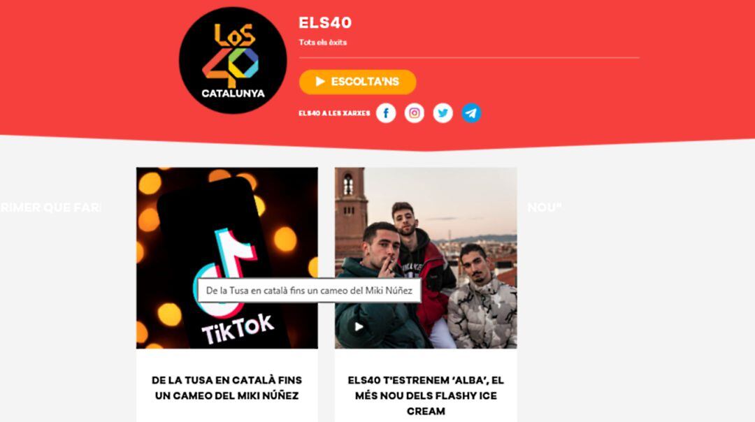 El nou portal ELS40.CAT