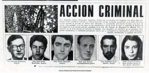 Algunos de los abogados asesinados y heridos en Atocha, 55