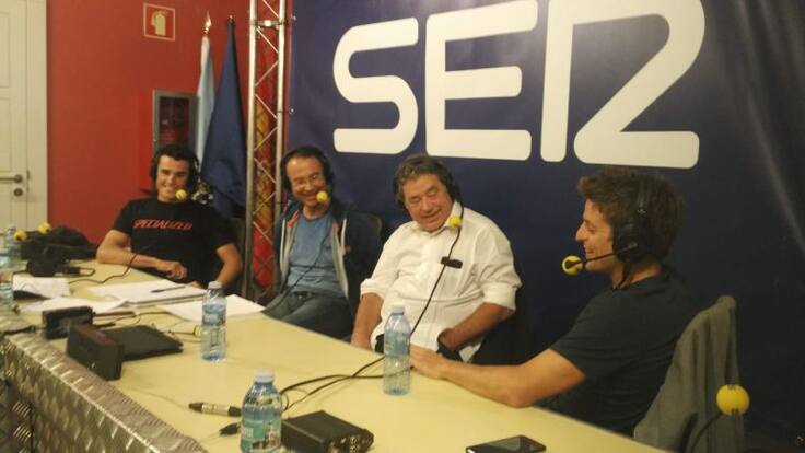 Gómez Noya y Pablo Dapena, dos campeones en 'El Larguero'