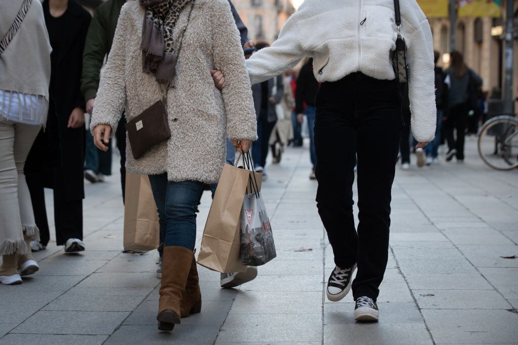 Compras navideñas.