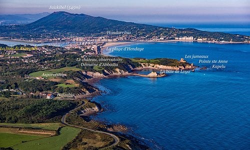 Instantánea en la que apreciamos lo cerca que está Hendaya de Hondarribia