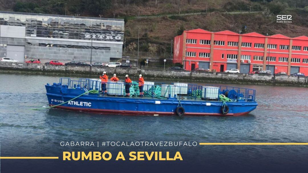 La gabarra &#039;Athletic&#039; ha sido sometida esta mañana a más pruebas