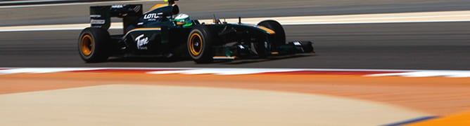 Keikki Kovalainen (Lotus), durante el Gran Premio de Bahrein 2010