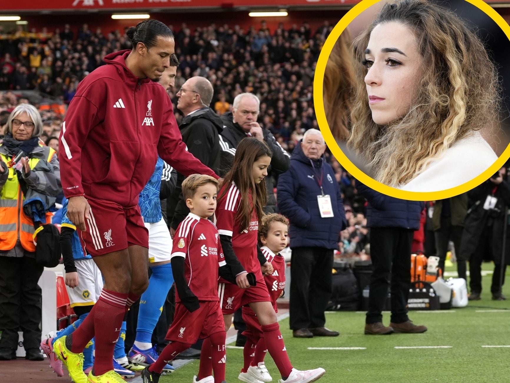 Los hijos de Diogo Jota y su mujer, juntos en un montaje de imágenes