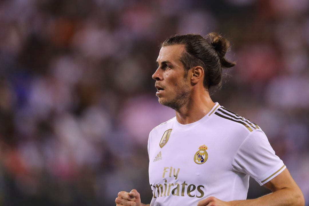 Bale, durante el partido.