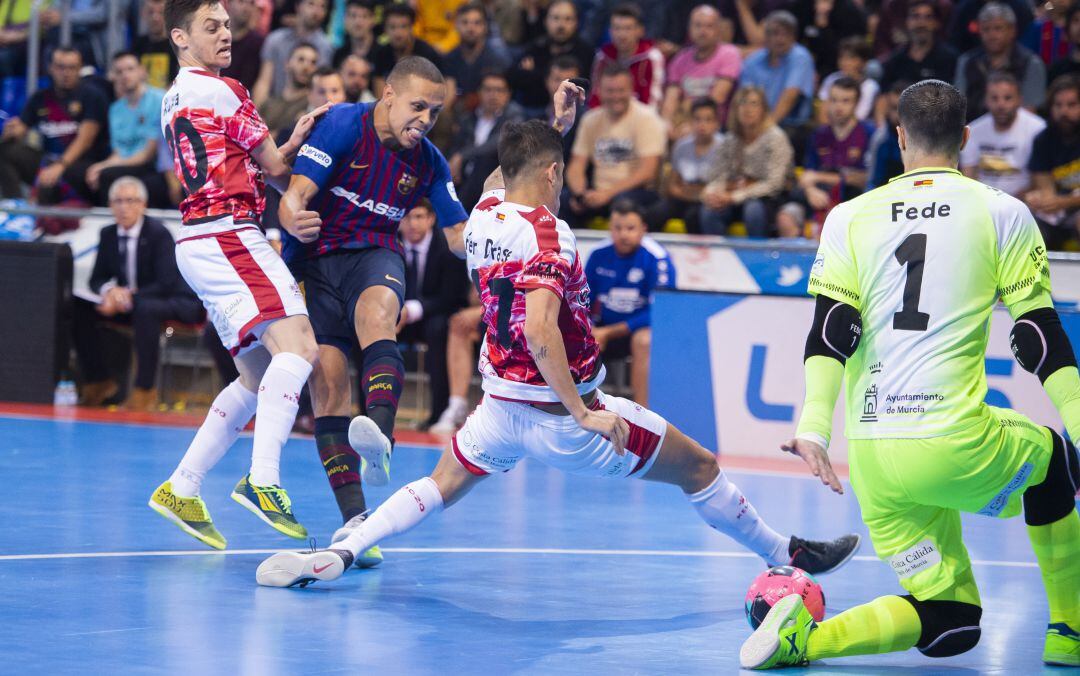 Imagen del segundo partido de la final entre ElPozo Murcia y el Barça