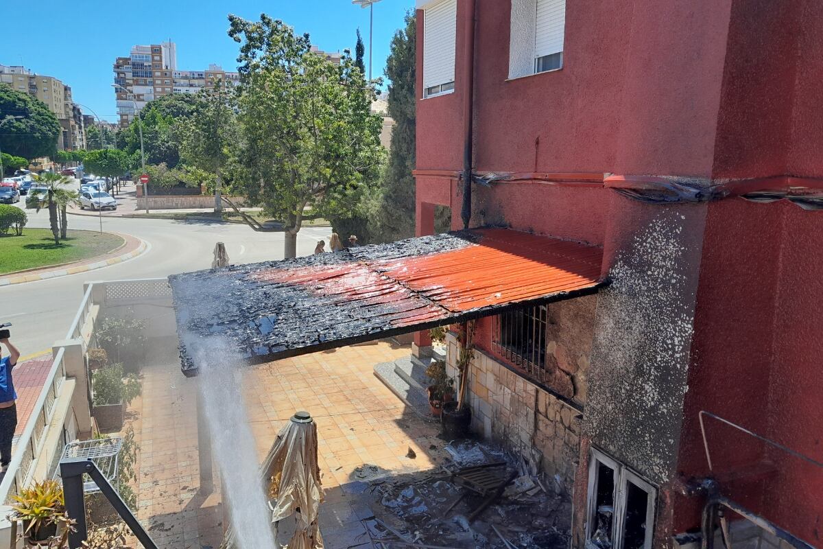 Uno de los incendios atendidos por los bomberos