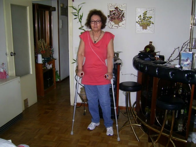 Rosa María, enferma de esclerosis.