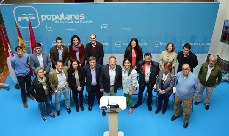 Los candidatos de la lista del PP a las elecciones municipales de Toledo.