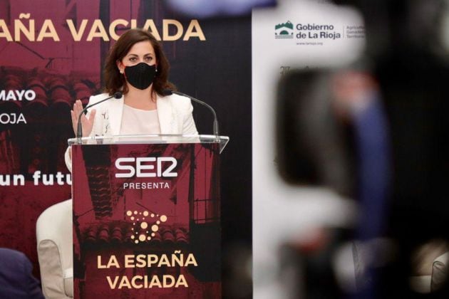 Concha Andreu, durante su intervención en el foro