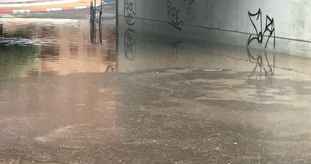Imagen de archivo de una de las inundaciones vividas en los últimos meses en la localidad de Valdepeñas (Ciudad Real) 