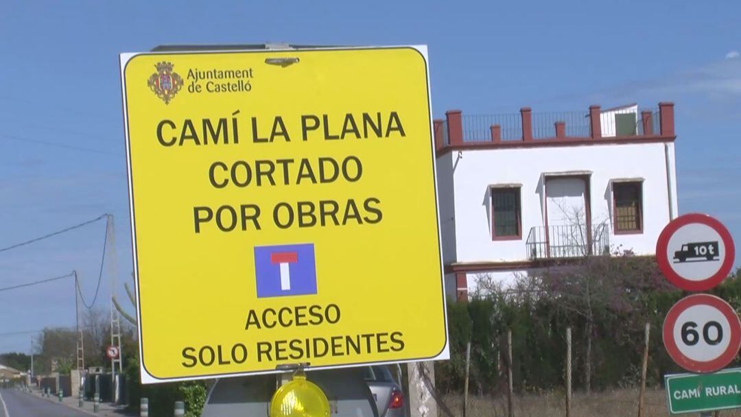 Obras en el Camí La Plana de Castelló