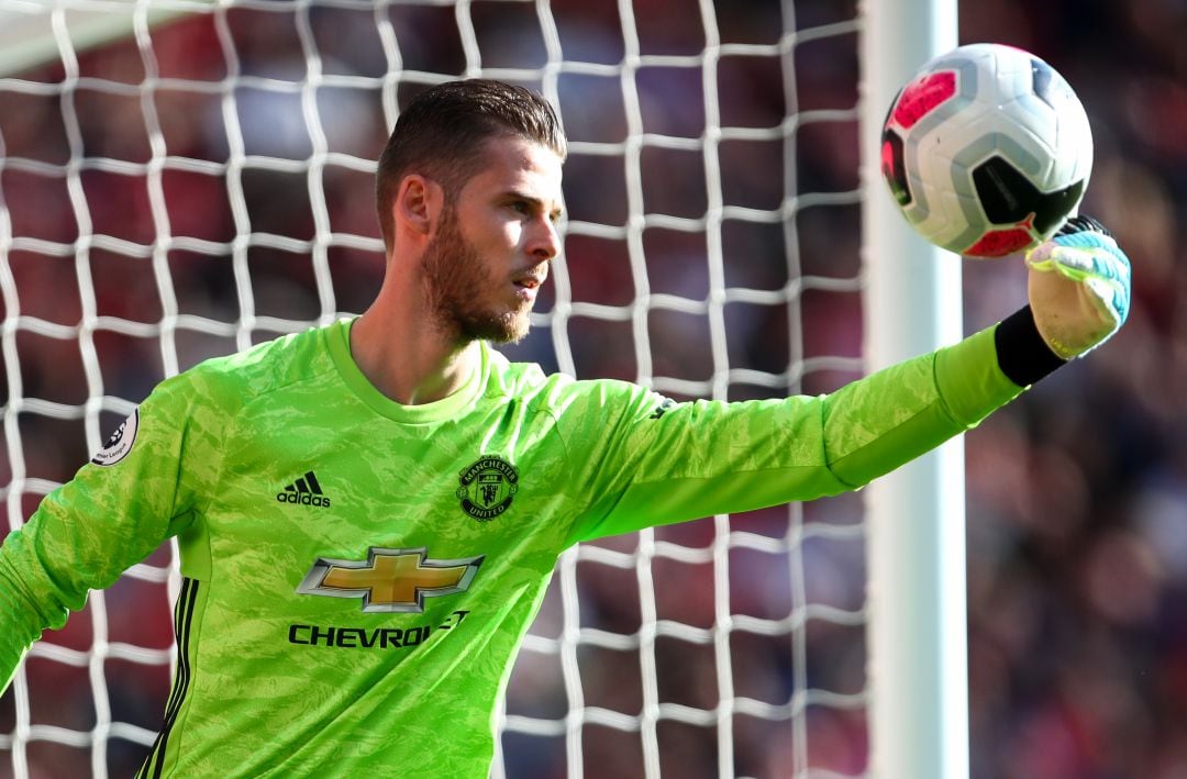 David de Gea, en un partido del Manchester United