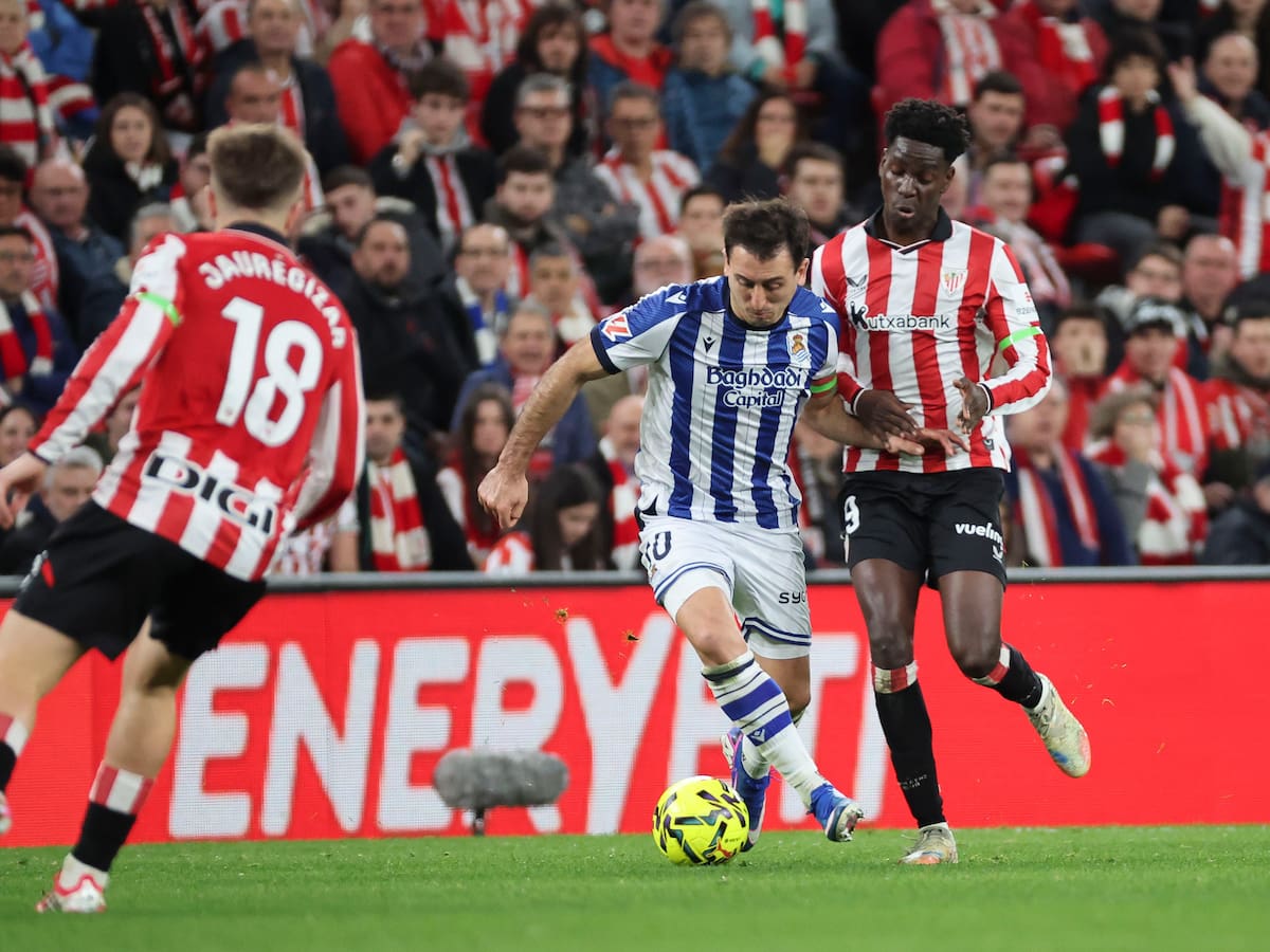 Athletic Club 1 - 1 Real Sociedad: resumen, resultado y goles del partido de la jornada 22 de LaLiga