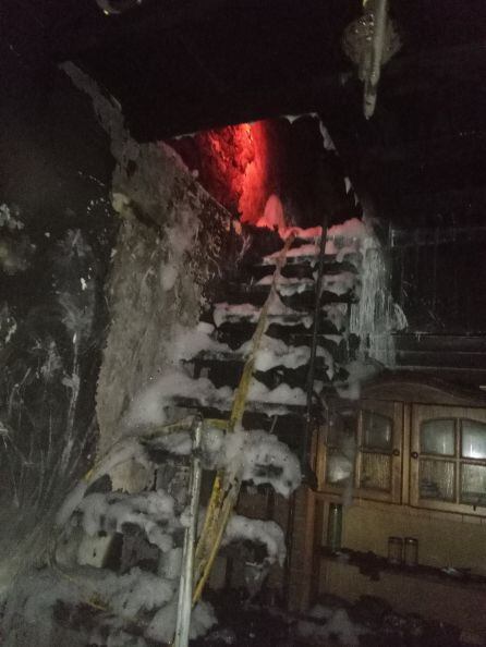 El incendio desarrolló altas temperaturas