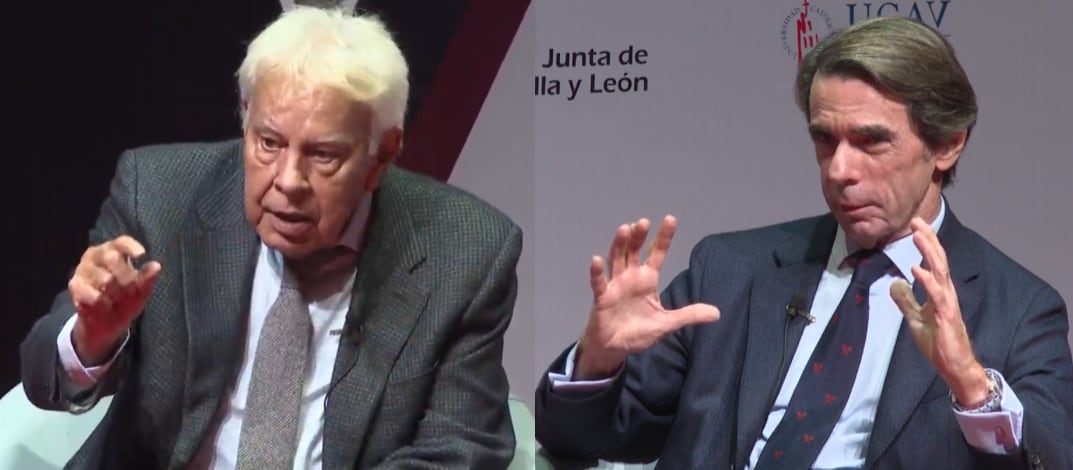 Felipe González y José María Aznar participan en un coloquio sobre Adolfo Suárez en Ávila