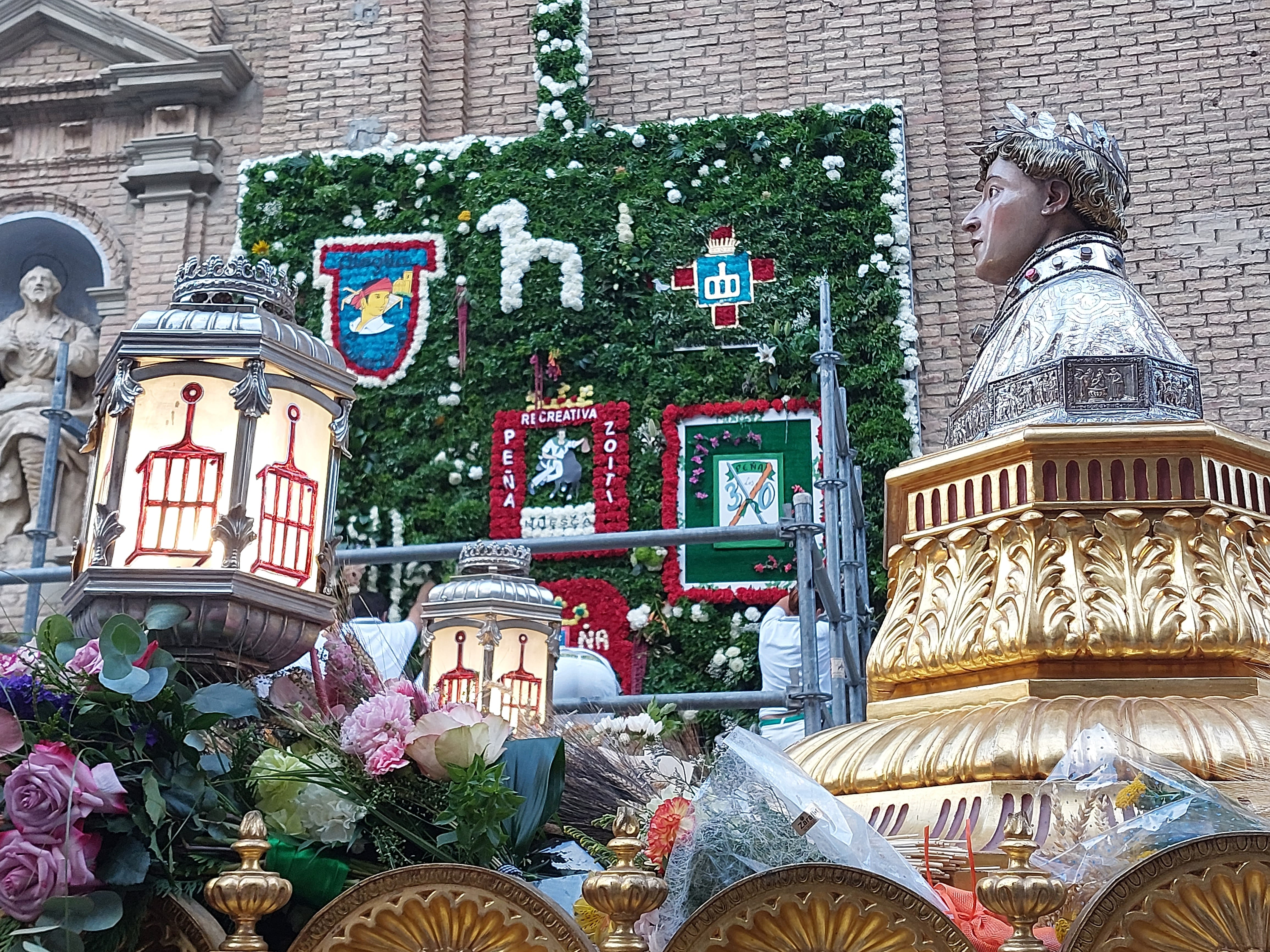 La ofrenda a San Lorenzo se realizaba en la tarde de este 15 de agosto